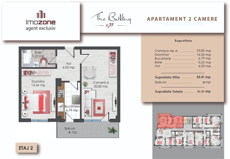 Prelungirea Ghencea, 2 camere, 61.41 mp, etaj 2, finalizat, comision 0%